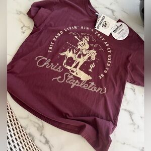NWT Daydreamer Chris Stapleton Hard Livin Tee Small